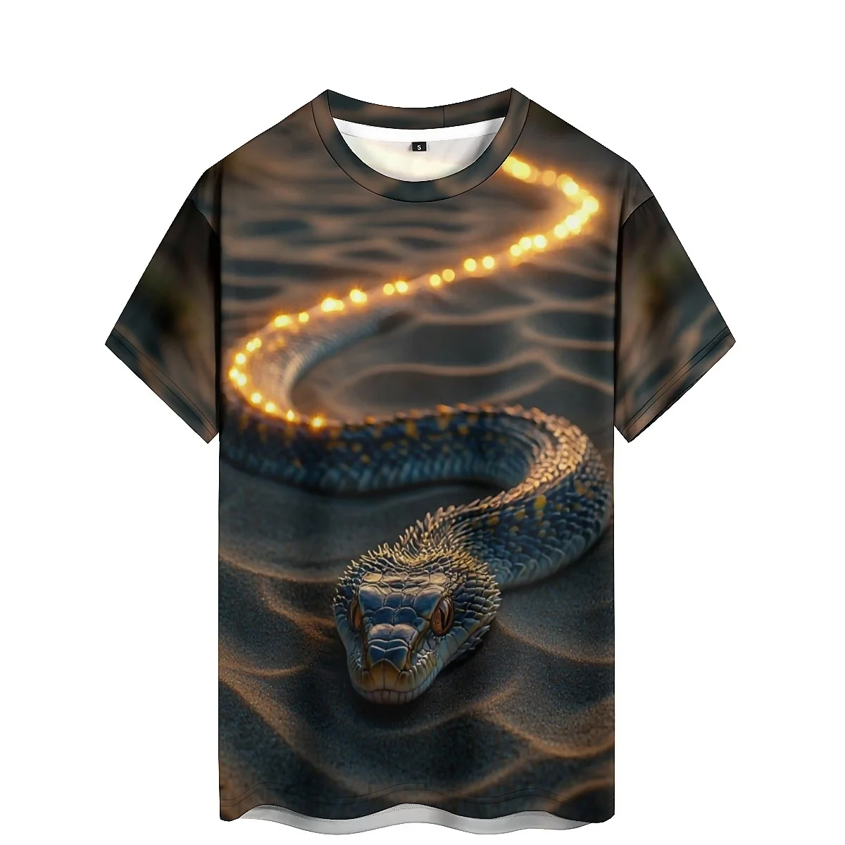 Summer Sports Four-Season Tie-Dye Men's 3D Printed Short Sleeve T-Shirt - High-Quality Printing