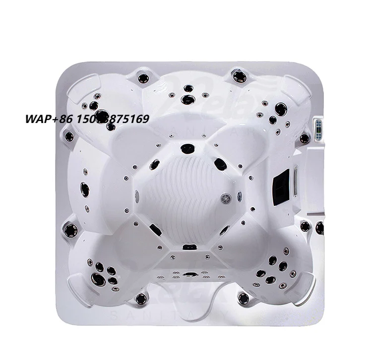 Acrylic Hot Tub for Sale Cheap Outdoor Spa Jacuzzis 6 Person Plug and Play Balboa Hottub Luxury Acrylic whirlpool Bathtub