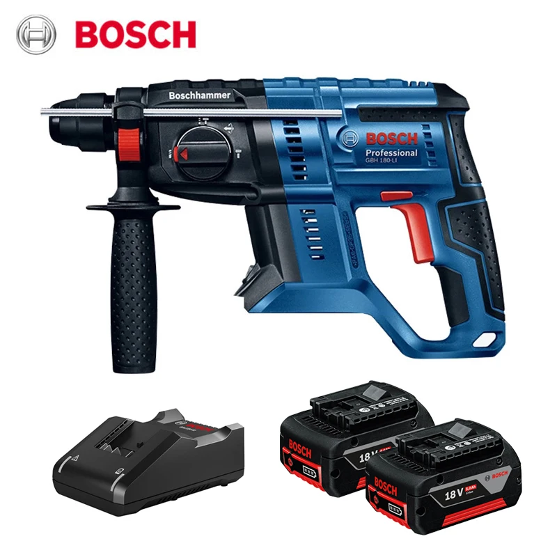 Bosch GBH180-LI bezszczotkowa młot udarowo-obrotowa wiertarka udarowa 18 V z czterema ямаami akumulator litowy młot elektryczny elektronarzędzie