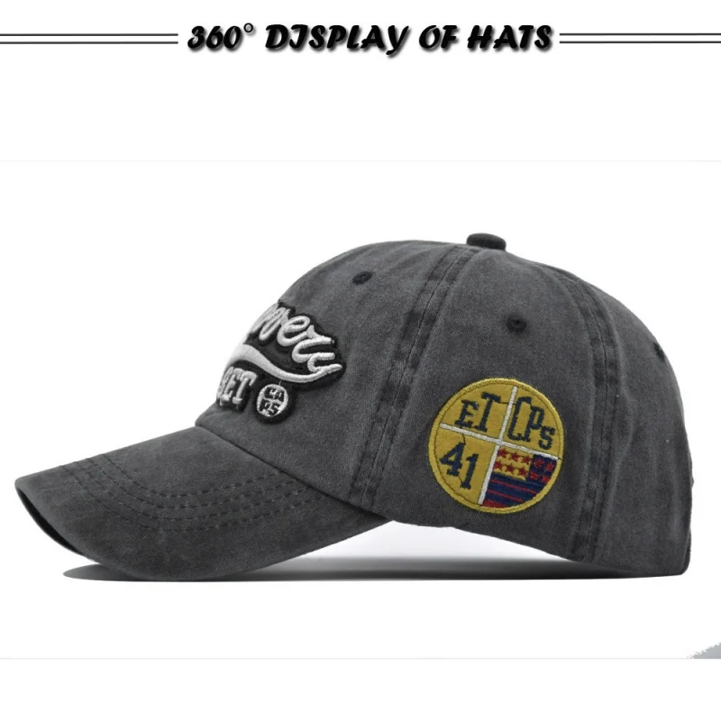 Spring And Autumn Sunshade Hatsmen's Washed Cloth Caps, Outdoor Sports Sunscreen Hats, Casual And Versatile Street Baseball Caps