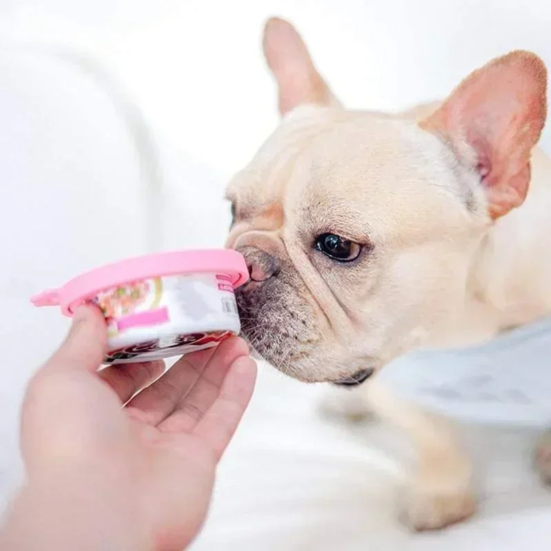 Reusable 3 In 1 Pet Food Can Silicone Cover Dogs Cats Storage Tin Cap Lid Seal Cover Pet Supplies For 8.5cm/7.5cm/6.5cm