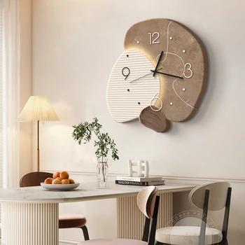 Special-shaped wall clocks, restaurant wall clocks, simple home silent clocks, living room personality, background wall Decora