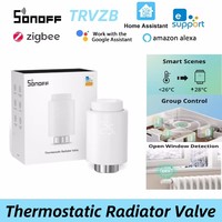 SONOFF Smart TRV Zigbee Thermostatic Radiator Valve TRVZB Home Heating Temperature Control Support Alexa Google ZHA MQTT Ewelink