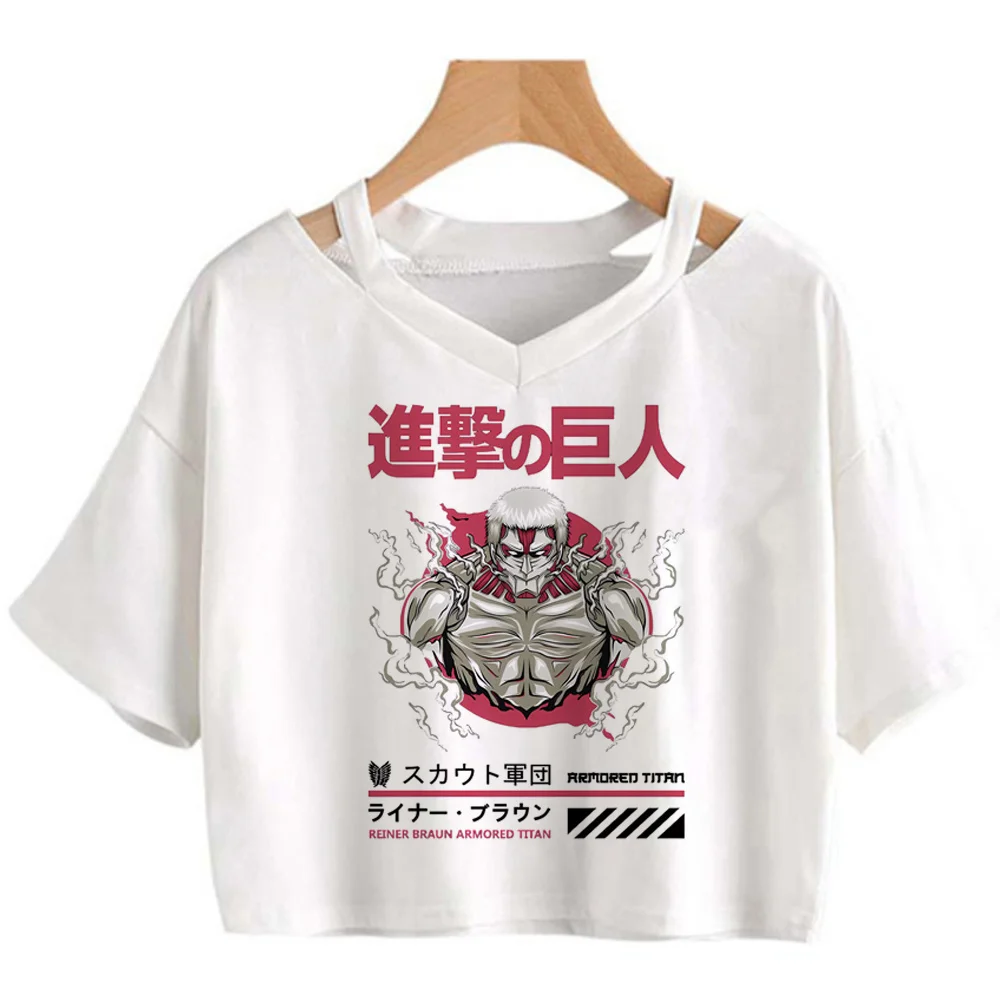 camiseta-feminina-com-estampa-de-anime-attack-on-titan-shingeki-no-kyojin-estilo-gyaru-meme-verao-kawaii-alternativa-grafica