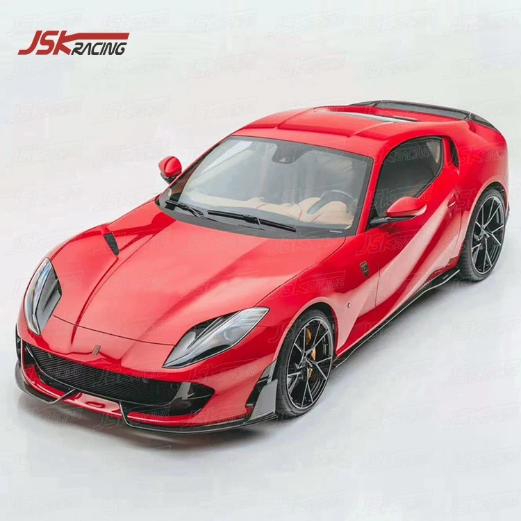MANS STYLE DRY CARBON FIBER FRONT LIP FRONT BUMPER LIP BUMPER SPLITTER for 2017-2020 FERRARI 812