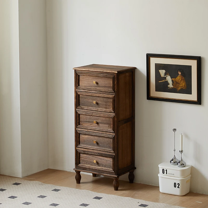 الأمريكية خمر خشبية 5-دراز مضمد 45 سنتيمتر خزانة جانبية لغرفة النوم متعددة الوظائف سميكة الخشب الرقائقي المنظم ‌