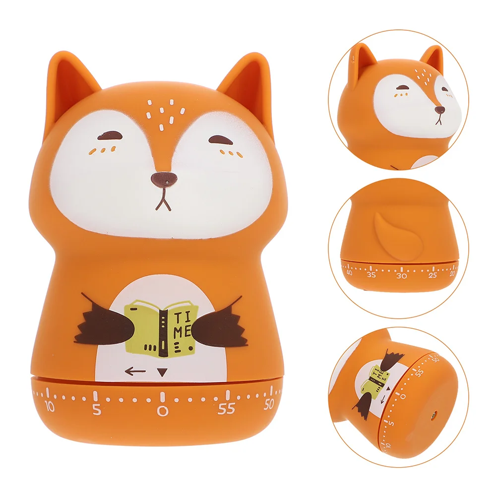 

2Pcs Timer Kitchen Cooking Mechanical Cartoon Animal Shape Countdown Timer Time Reminder Practical Household Timers