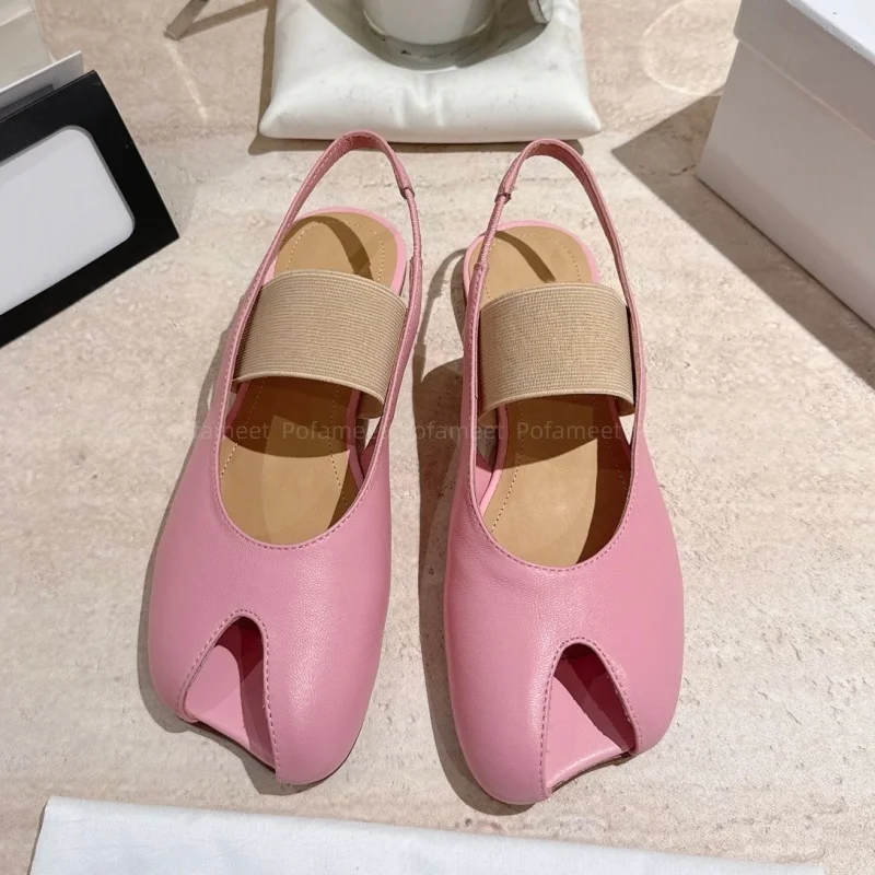 

Fashion Design Women Sandals Elegant High Heels Open Toe Thick Heel Ankle Strap Flat Sandals Leather Summer Dress Ladies Shoes