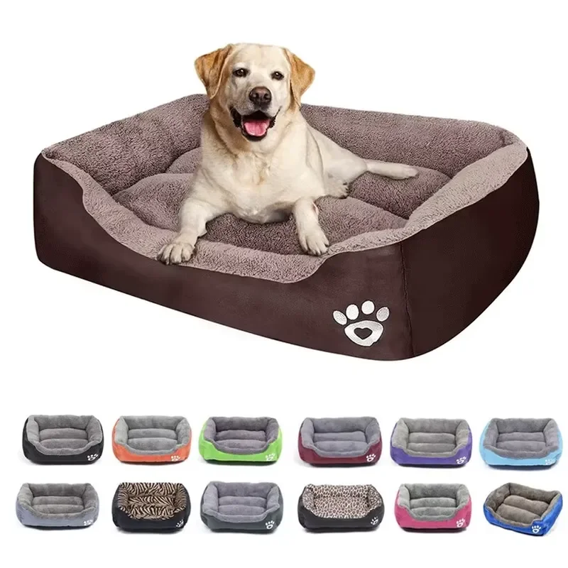 Wholesale Breathable Double Sided Dog Sofa Bed Large Rectangle Pet Cat Bed Kennel Accessories