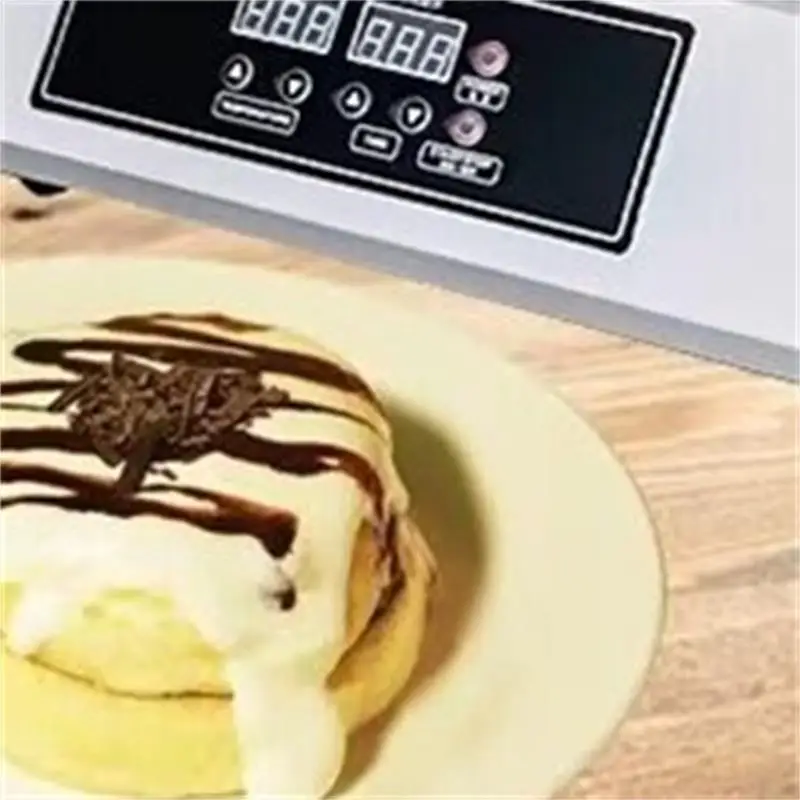 

Коммерческая двухсекционная машина для приготовления суфле и закусок с медными формами, быстрый нагрев, для пышных блинов