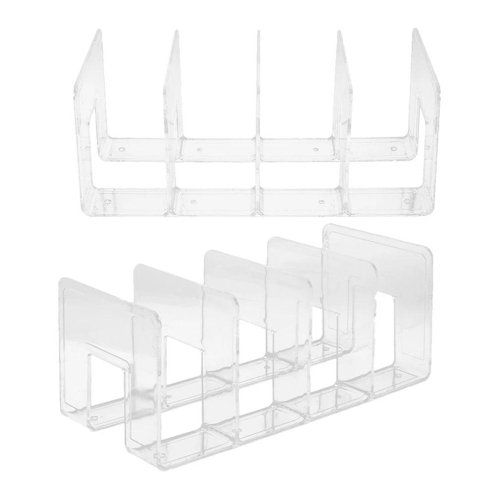 

2 Pcs Bookshelf Stand Desktop Document Holder Storage Organizer Rack Tabletop Office