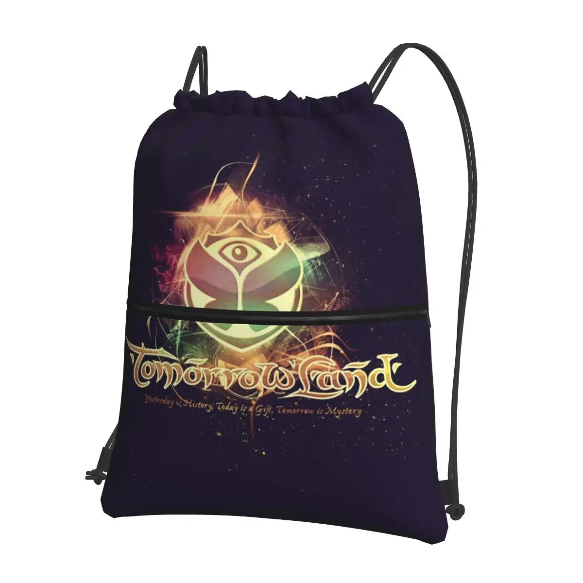 Tomorrowland Belgian Electronic Dance Music Festival Backpacks Fashion Drawstring Bags Sports Bag Book Bags for Man Woman