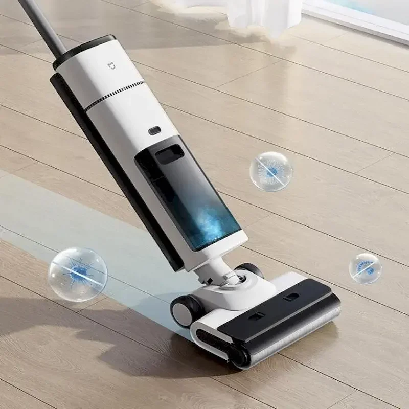 New Xiaomi Hot Drying Wireless Floor Scrubber 2 Suction Drag and Wash Integrated Machine Self-cleaning Vacuum Cleaner 4000mAh