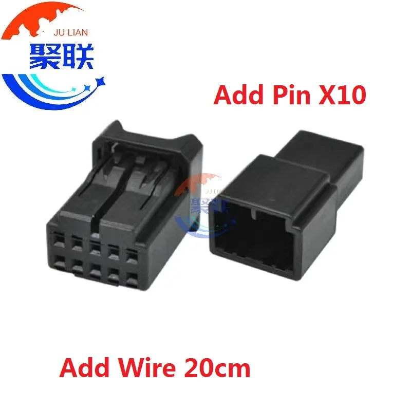 1Set 10Pin 936163-2 Auto Wiring Connector With Cable Headlight Harness Plug With Pin Or Wires