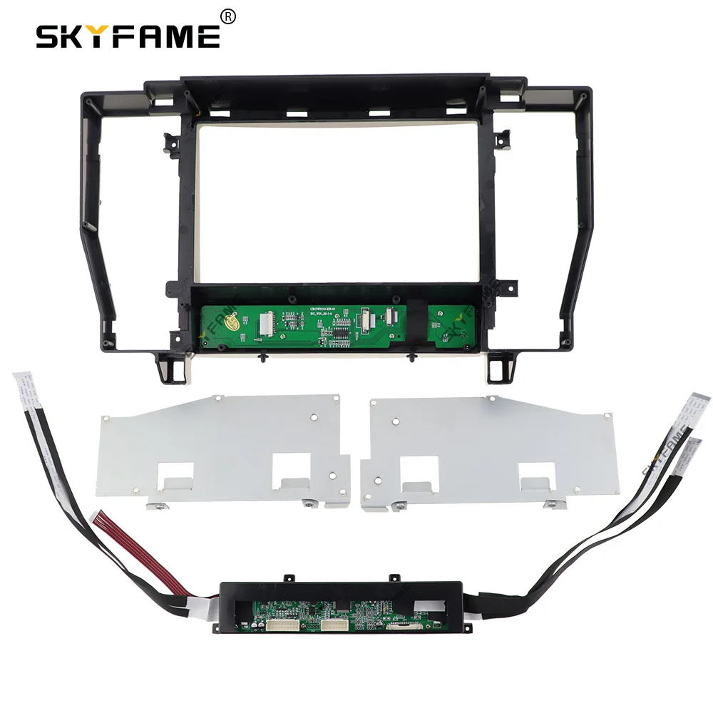 SKYFAME  9/9.7 Inch Car Frame Adapter Canbus Box Decoder Android Radio Dash Fitting Panel Kit For Toyota Crown 12 S180