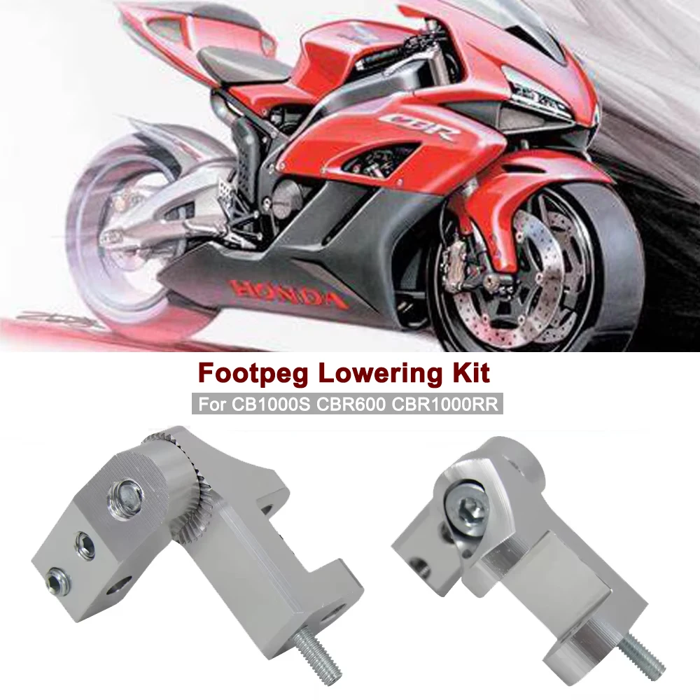 

Motorcycle Foot peg Passenger Footpeg Lowering Kit CBR 1000 RR CB 1000 S For Honda CB1000S CBR600 CBR1000RR