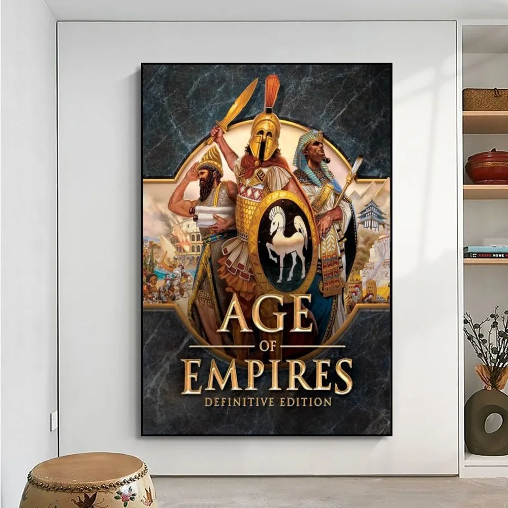 Age of Empires II Canvas Poster No Framed Poster Kraft Club Bar Paper Vintage Poster Wall Art Painting Bedroom Study Stickers