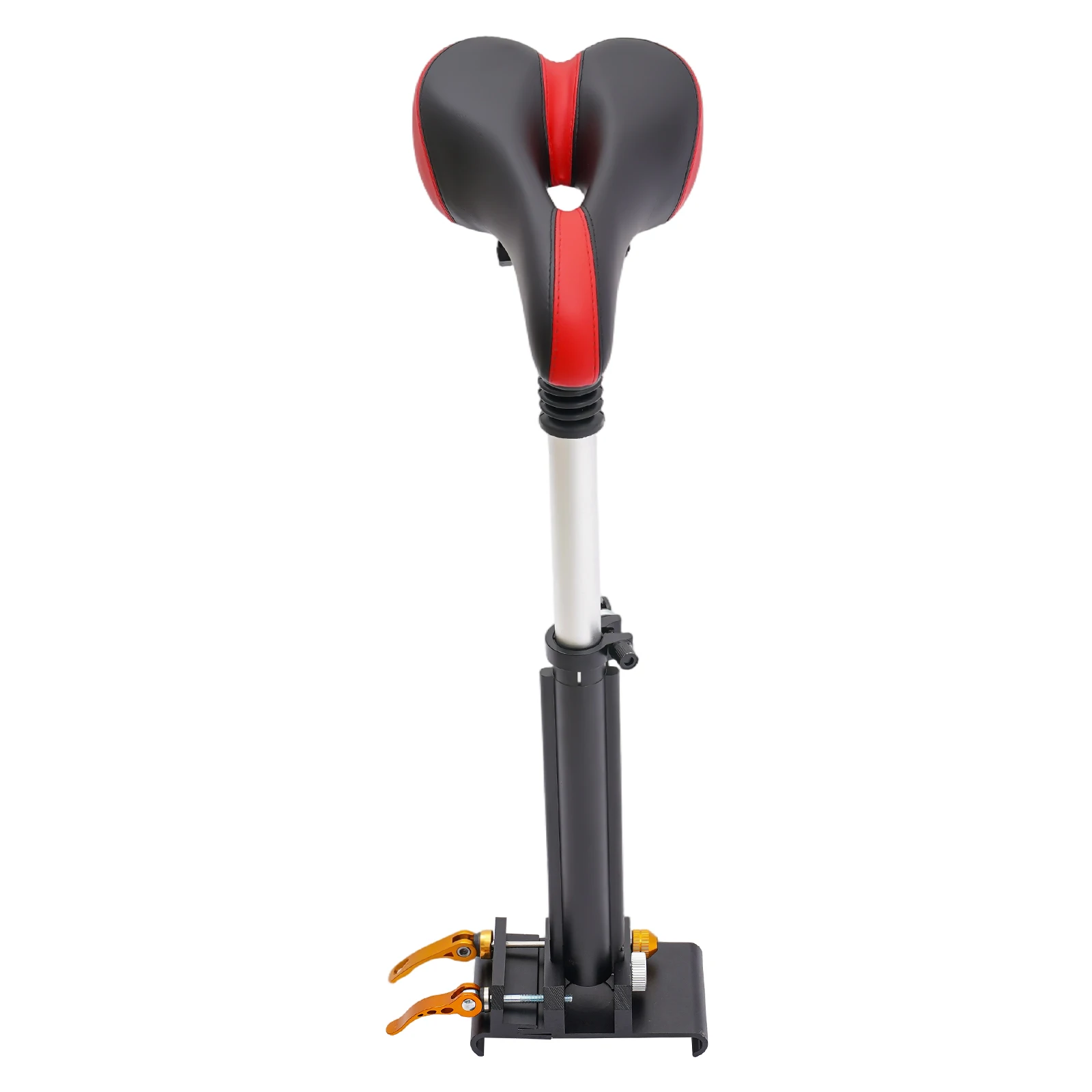 

Black Red PU Electric Scooter Seat, 17.71-25.6in Adjustable Aluminum Alloy Saddle For Xiaomi M365 M365 Pro