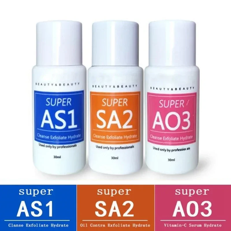 

Small Bubble Instrument Special Skin Essence AS1 SA3 AO3 3 Kinds Of Serum Concentrated Water Exfoliating Liquid Skin Deep Clean