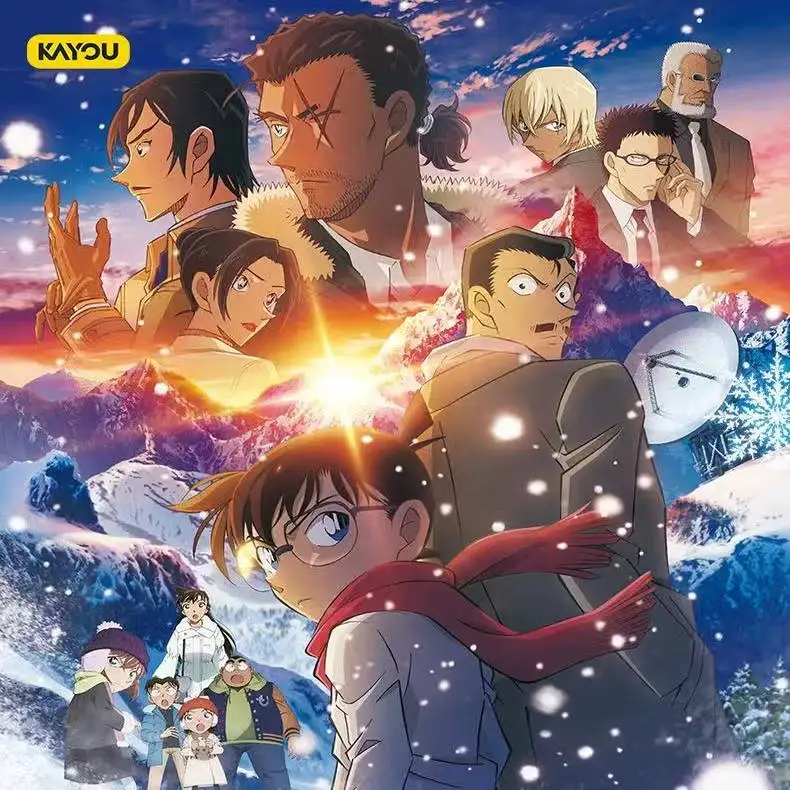 KAYOU حقيقية المحقق كونان واحدة العين بعدية مسرح الطبعة ريتشارد مور صندوق أعمى دمية على شكل إصبع قلادة اللعب الهدايا