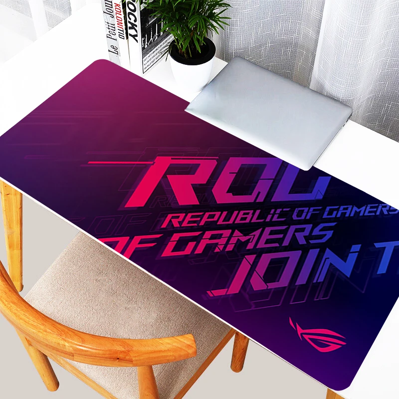 Mouse Pad R-ROG Gaming Desk Mat Laptop Accessories Colorful Gamer Carpet Large Keyboard Mousepad Non-Slip Computer Mouse Mats