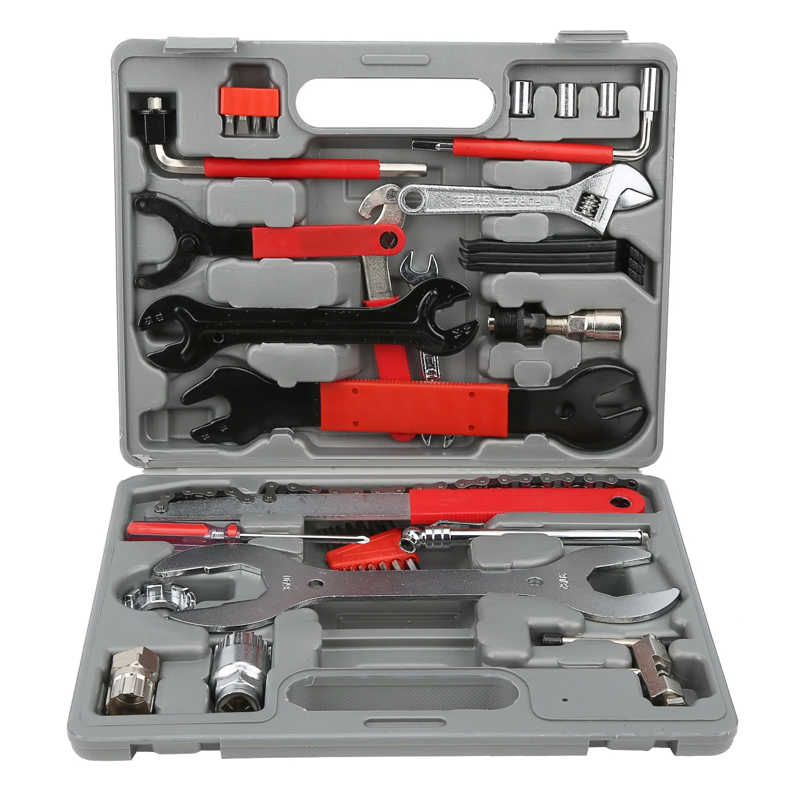 AliExpress NONE 44pcs Bicycle Repair Multi Tools Kit Set Mountain Bike Cycle Puncture Tyre Pump