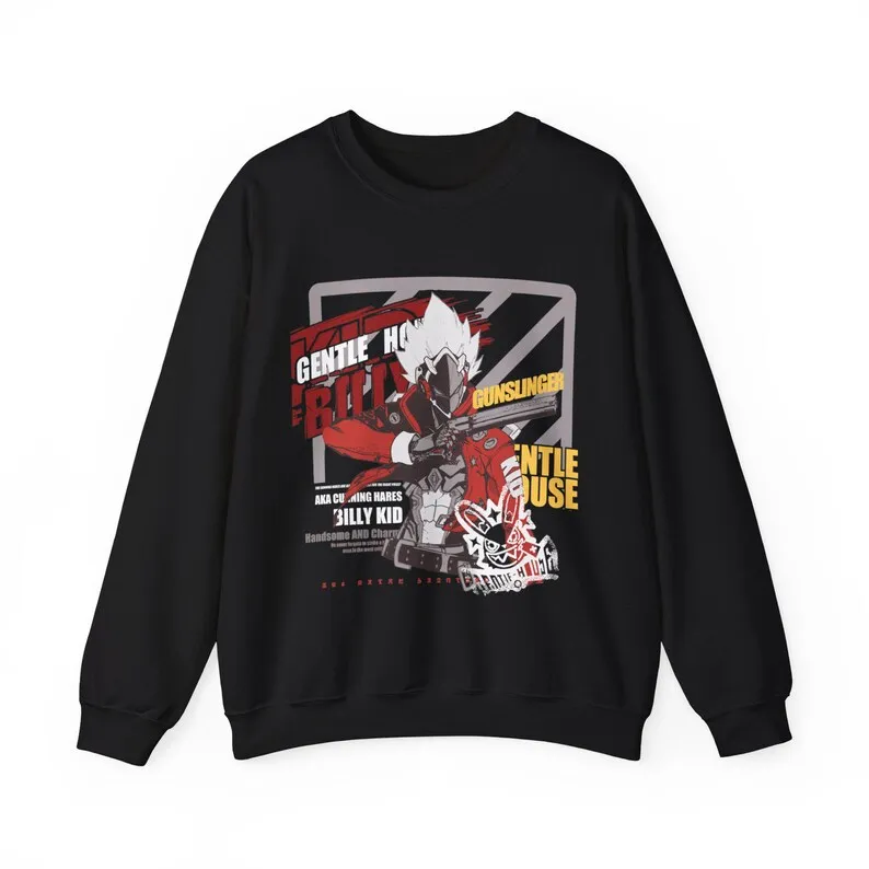 Billy Kid Zenless Zone Zero Stylish Streetwear Graphic Crewneck ZZZ Inspired Aesthetic Cozy Heavy Blend Unisex Crewneck Sweater