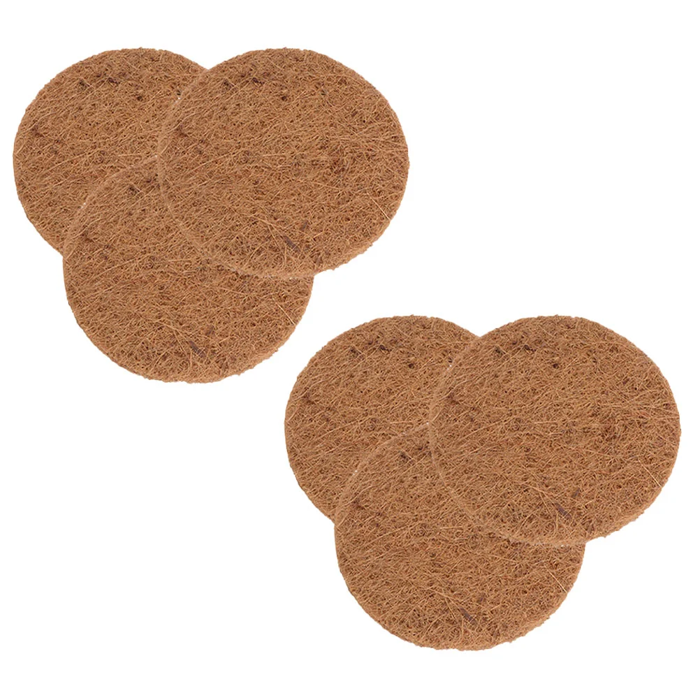 6 Pcs Pigeon Nest with Brown Cushion Useful Egg Mats Bird Round Thicken Breeding Eggs Durable Supply