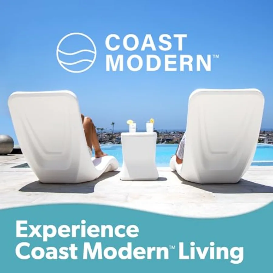 Coast Modern in Pool Lounge Chair - Waterproof and Weighted Chaise Lounger - Outdoor Pool Furniture for Patio or in Baja Shelf view 6