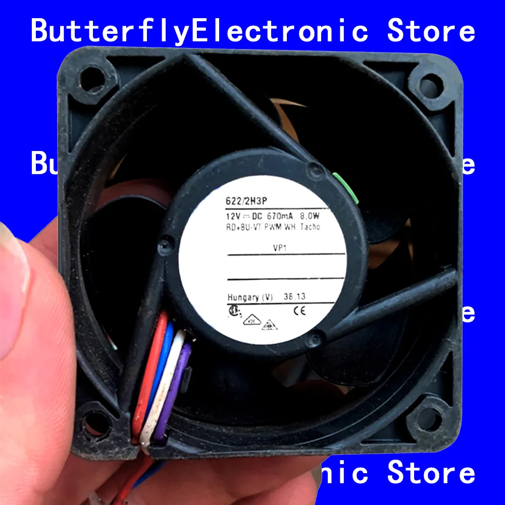 

НОВЫЙ ОРИГИНАЛЬНЫЙ ВЕНТИЛЯТОР 622/2H3P 12 В постоянного тока 8,0 Вт 6025 6 СМ 60*60*25 ММ