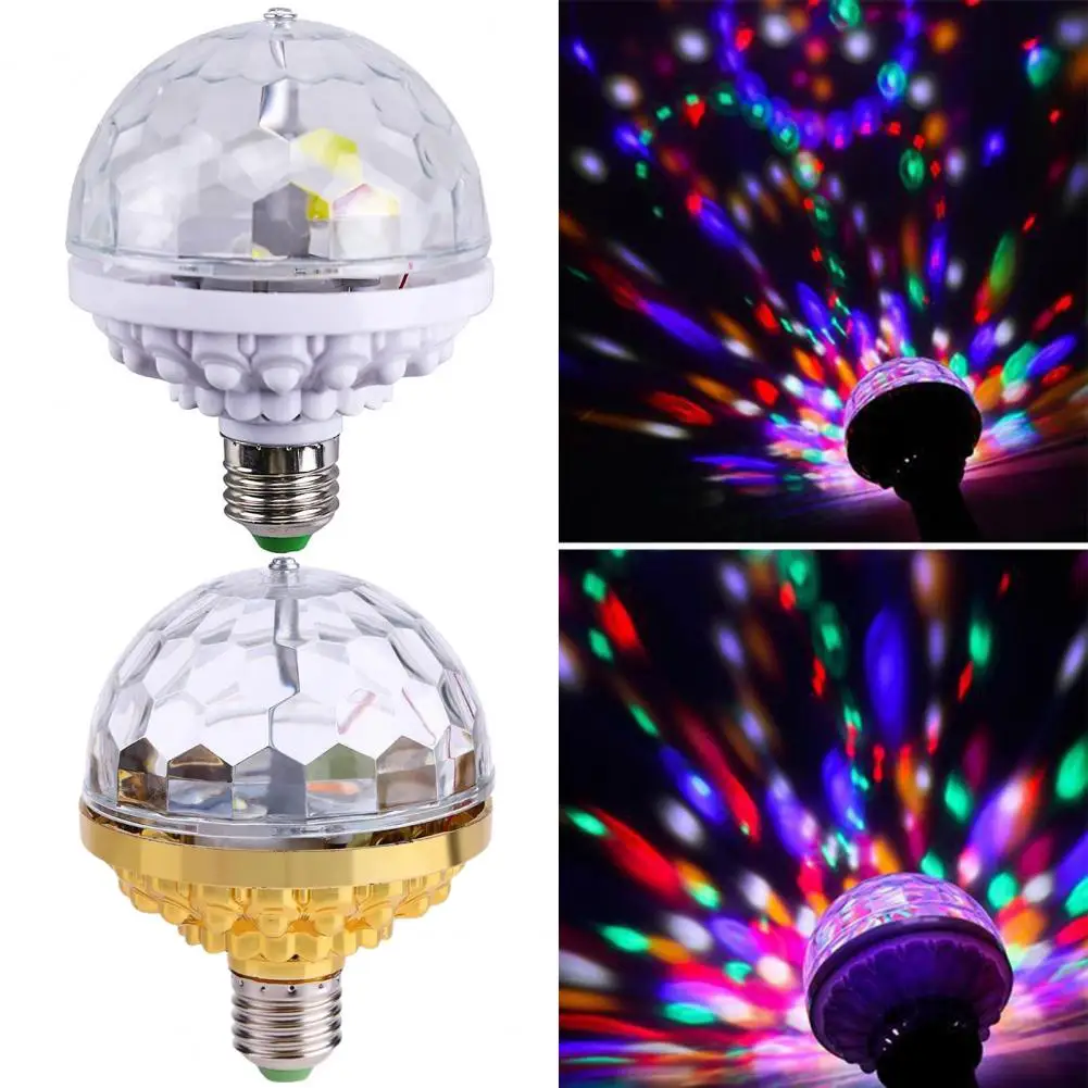 LED Colorful Rotating Stage Lamp Rotatable Flame Retardant Decorative Home KTV Bulb Stage RGB Lamp Projection Light 16 colors 3d rotating bedside lamp night light led rechargeable ambient light decorative ornament style love