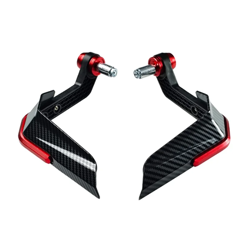 

NEW-Motorcycle Handle Wind Protector Hand Guards Wind Protector Grip Protect Cover Red