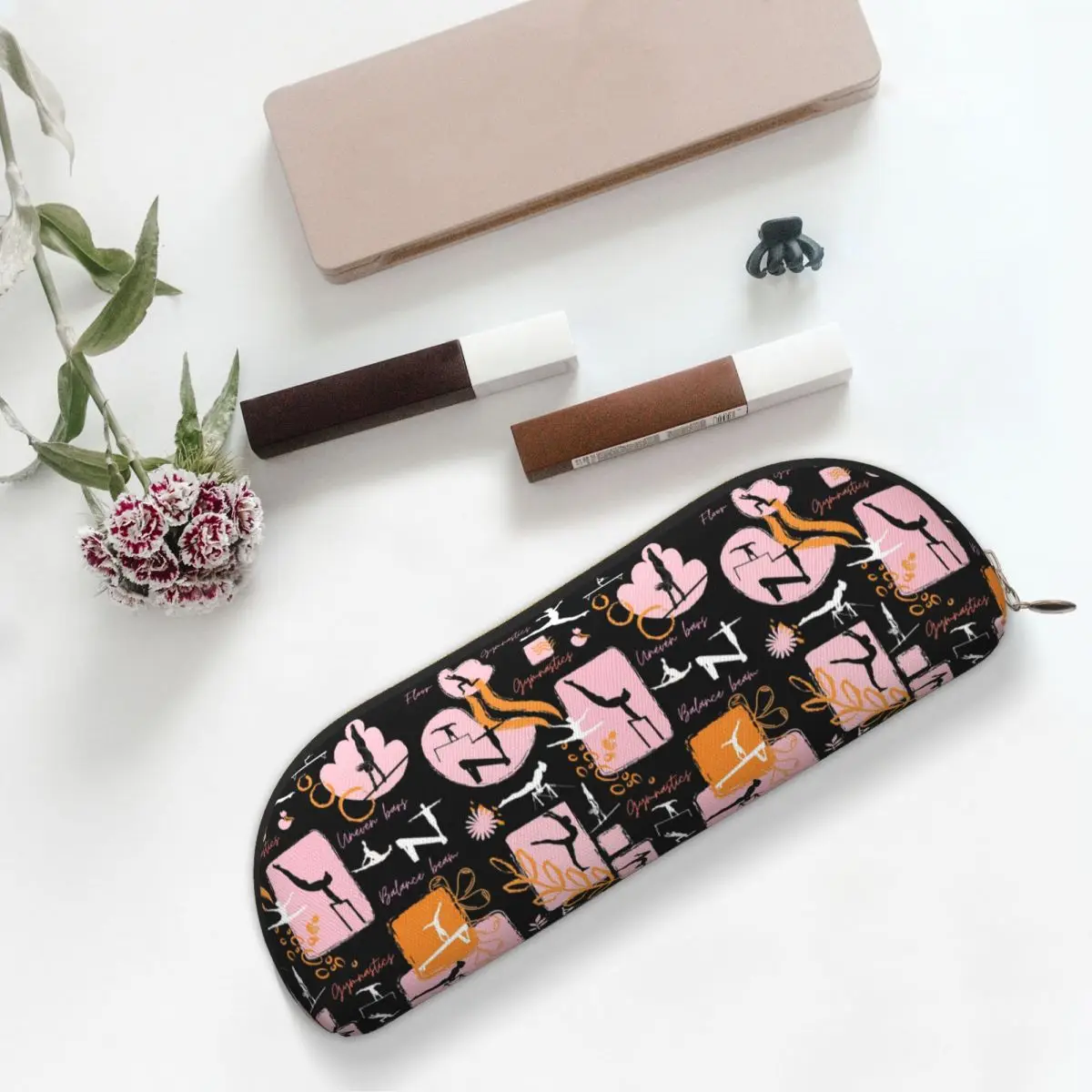 

Пенал с принтом художественной гимнастики, пенал для хранения канцелярских принадлежностей, большая коробка для ручек, сумка-карандаш для мальчиков и девочек