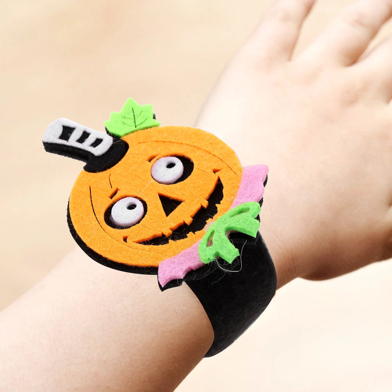 

Cartoon Pumpkin Halloween Slap Bracelet Kids Wristband Party Favor Festival Decorative Wristbands Gift Halloween Slap Bracelet