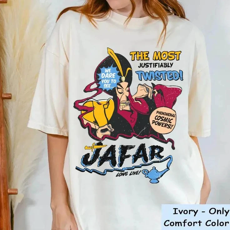 

Disney Villain Jafar Aladdin's Incredible Cosmic Power Vintage T-Shirt, Princess Jasmine Aladdin Shirt, Disneyland Family Shirt