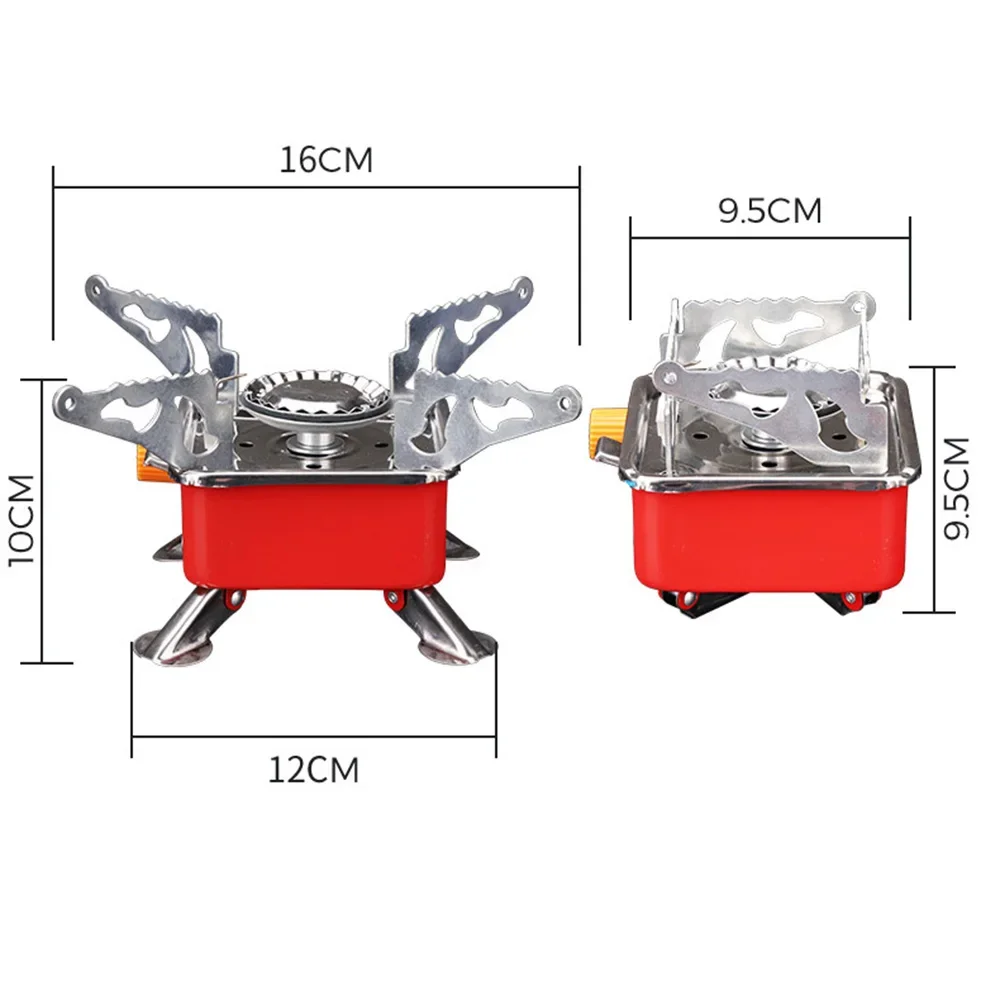 

Portable Camping Gas Stove Foldable Windproof for Outdoor Backpacking Hiking Picnic BBQ Grill with Tank