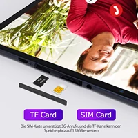 PRITOM 10 pouces tablette avec emplacement SIM Android 13 64 Go Quad Core écran tactile WiFi GPS prise en charge appel téléphonique 3G 4