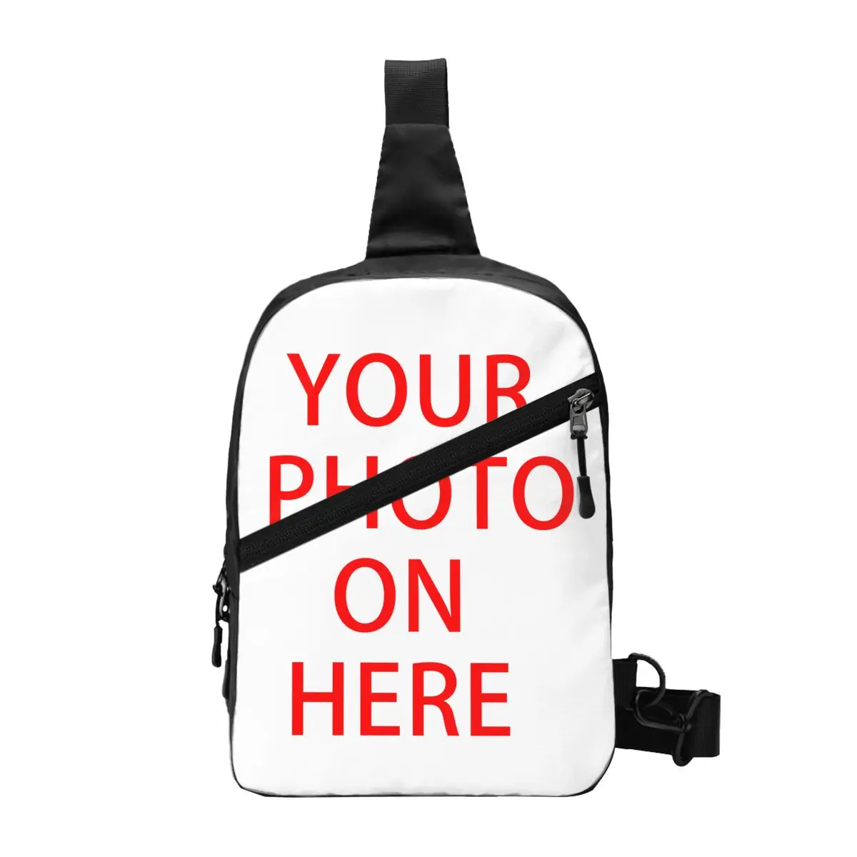 

Cool Family Pets Custom DIY Logo Sling Crossbody Backpack Men Customized Photo Print Shoulder Chest Bag for Travel Cycling