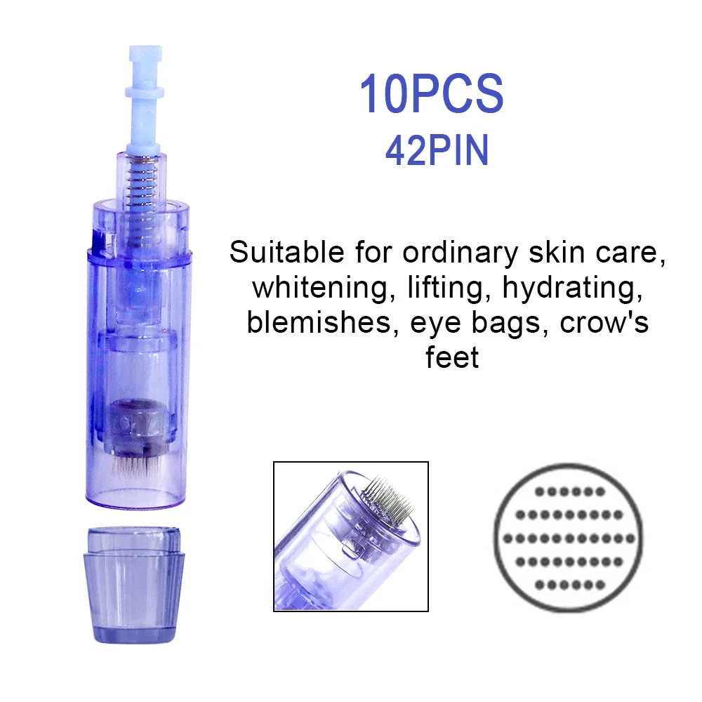 10/20/50/100 stuks bajonet microneedling dermapen micronaalden voor UltimaA6 Dr.imp pen 9/12/36/42-pins/nano cartridge tips MYM stamp