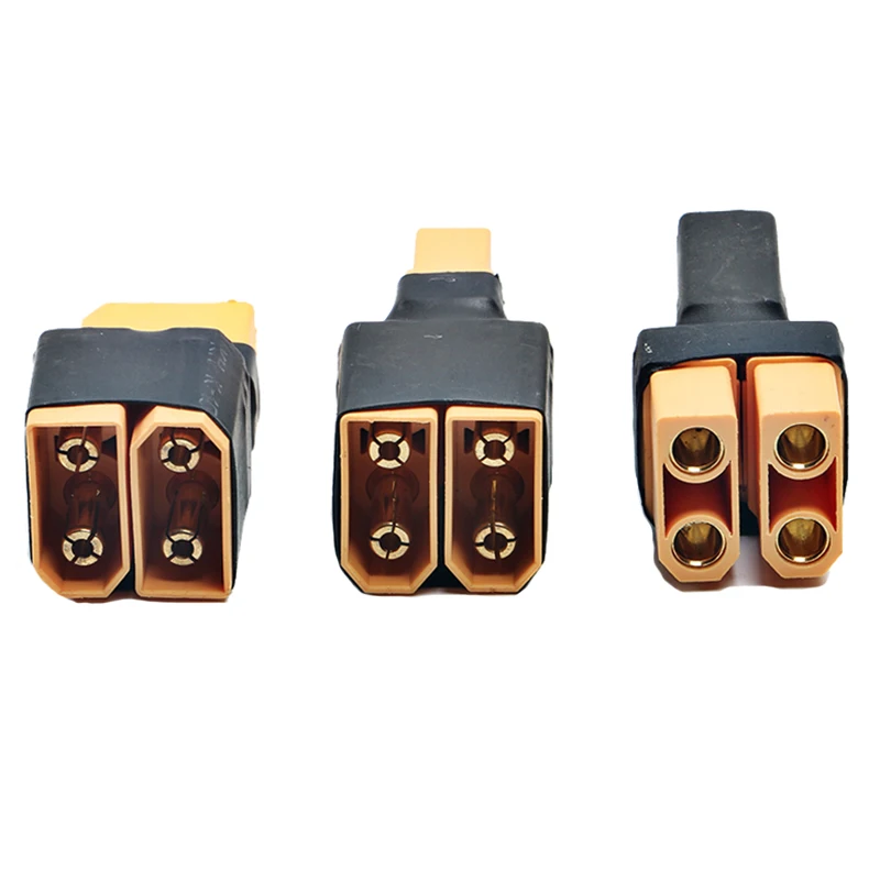 

3Pc XT90 1 Female to 2 Male Parallel / Series Adapter Lipo Battery Converter Connector Plug for RC Model