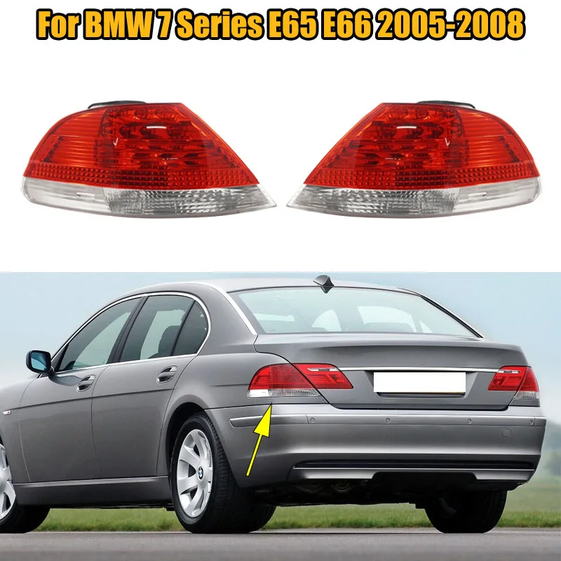 For BMW 7 Series E65 E66 2005 2006 2007 2008 Car Rear Tail Light Stop Brake Lamp Reversing Lamp Cover Auto Taillight Assembly