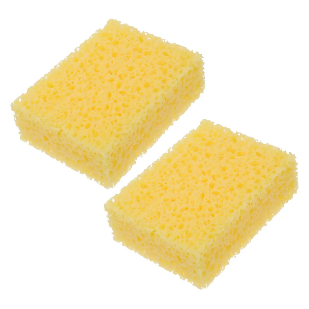 

2pcs Pottery Sponge Water Replenishing Ceramic Tools Portable Mini Crafts Absorption Durable Ideal Skill Levels Painting Sponges