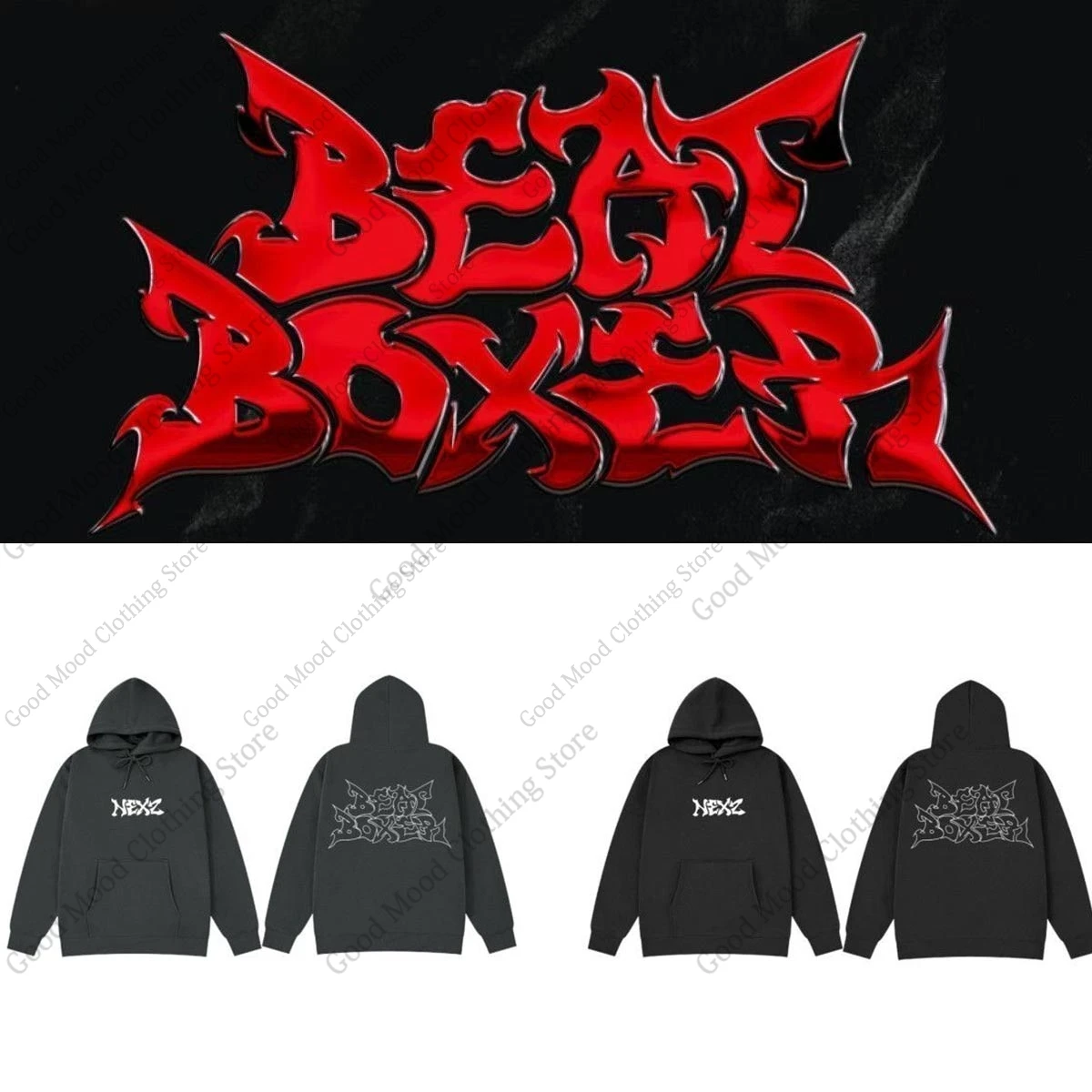 

Толстовки NEXZ BEAT BOXER Kpop, модная толстовка с капюшоном и буквенным принтом, толстые пуловеры высокого качества для мужчин и женщин, зимняя теплая толстовка