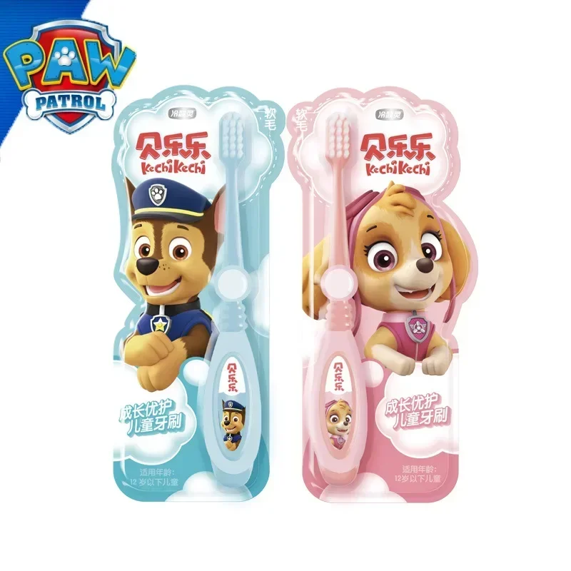 Paw Patrol Kids Toothbrush SPIN MASTER Puppy Rescue Cartoon Printed Chase Skye Daily Use Soft Bristles Children Toothbrush Gifts