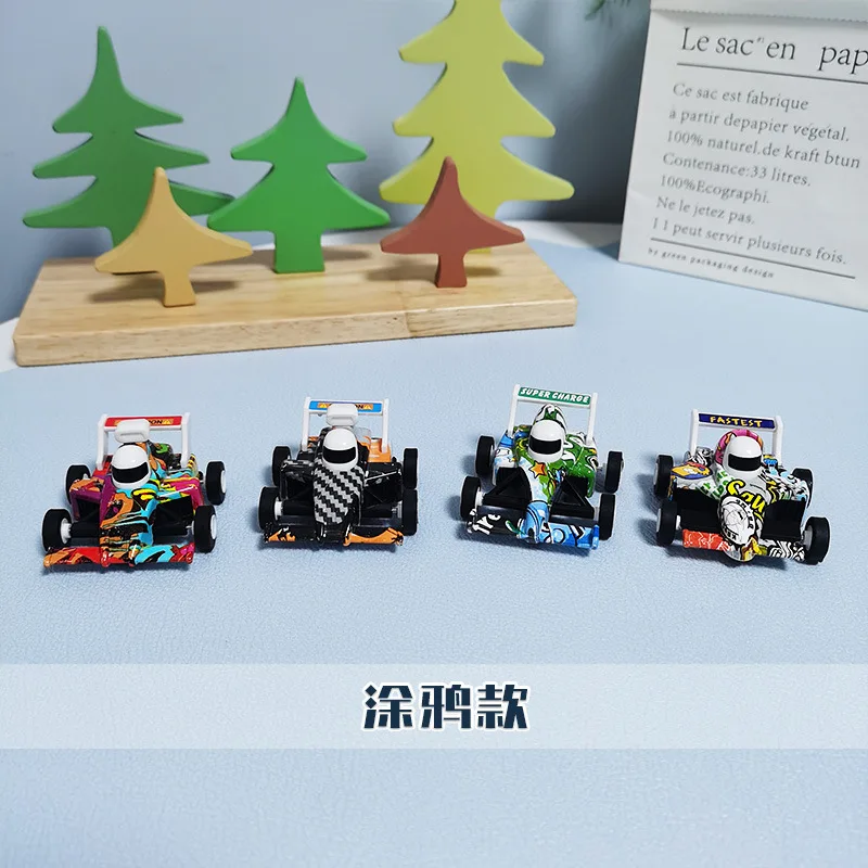 Modello di auto da corsa per auto da corsa in lega mini auto tascabile in lega Kart