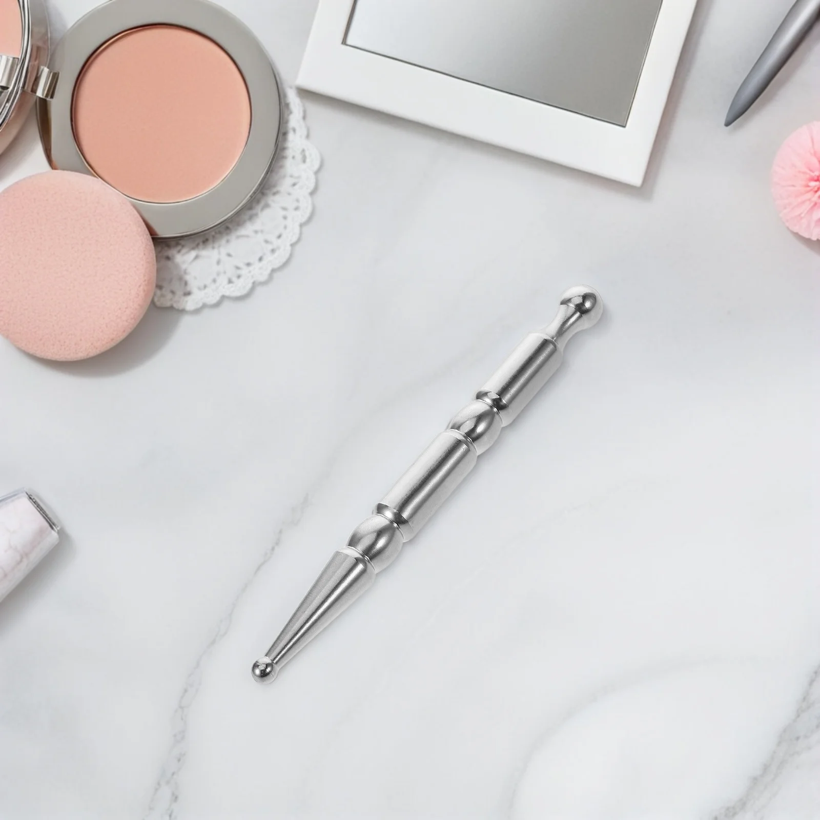 

Stainless Steel Massage Stick Compact Acupressure Tool For Body Face Foot Muscle Scraping Portable Gua Sha Scraper Hand