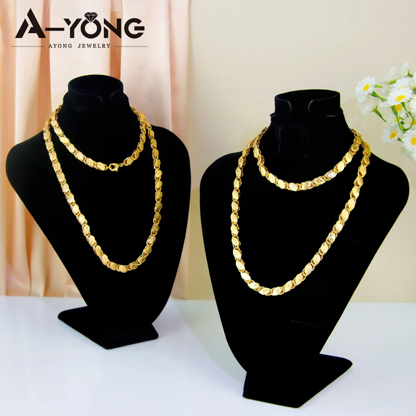 Luxury Dubai Bridal Wedding Jewelry 24k Gold Plated Arabic Muslim Vintage Long Necklace 80cm Turkish Women Marry Party Jewelrys