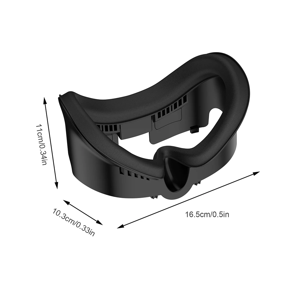 Penutup Masker Wajah 3-In-1 Kulit PU Kain Sutra Es Pengganti Bantalan Busa Masker Bantalan Wajah untuk Meta Quest 3 Aksesori Kacamata VR