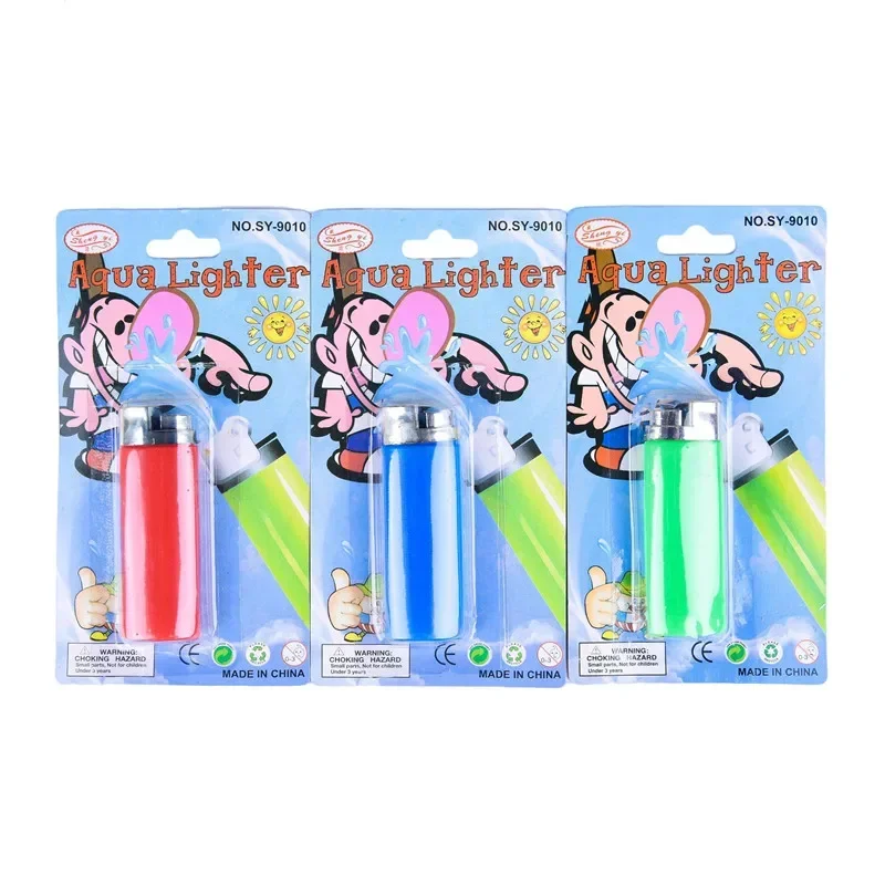 Faux briquet pulvérisateur d'eau pour la journée du poisson d'avril, jouets amusants pour adultes, farce, astuce de fête effrayante, jouet ちfantaisie, cadeau