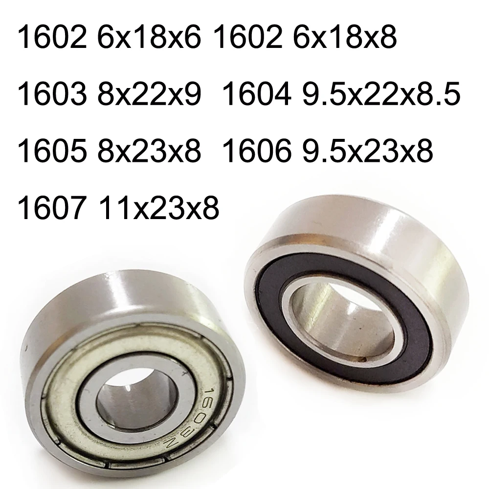 1PCID 6 8 9.5 11 Non Standard Ball Bearing 1602 1603 1604 1605 1606 1607 6*18*6 6*18*8 8*22*9 9.5*22*8.5 8*23*8 9.5*23*8 11*23*8